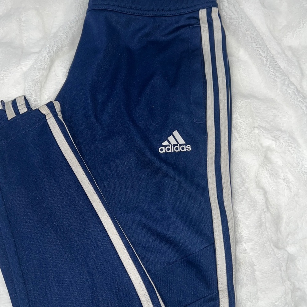 Blue adidas bottoms